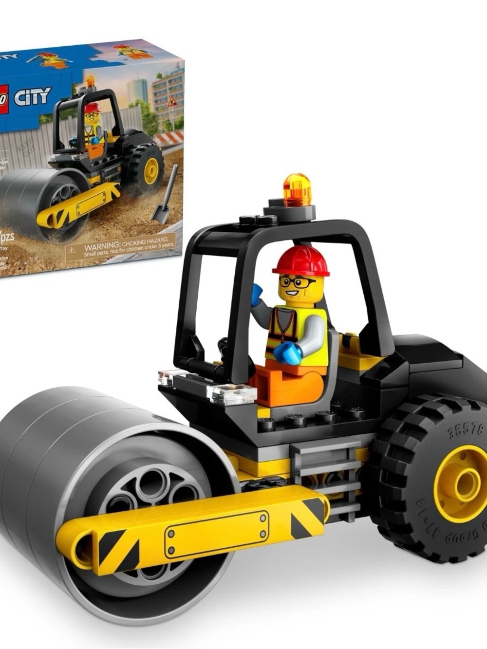 LEGO CITY 60401 Construction Steamroller With Minifig Construction Worker NIB